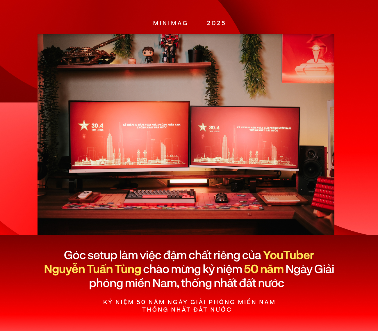 Góc làm việc độc đáo của Tuấn Tùng