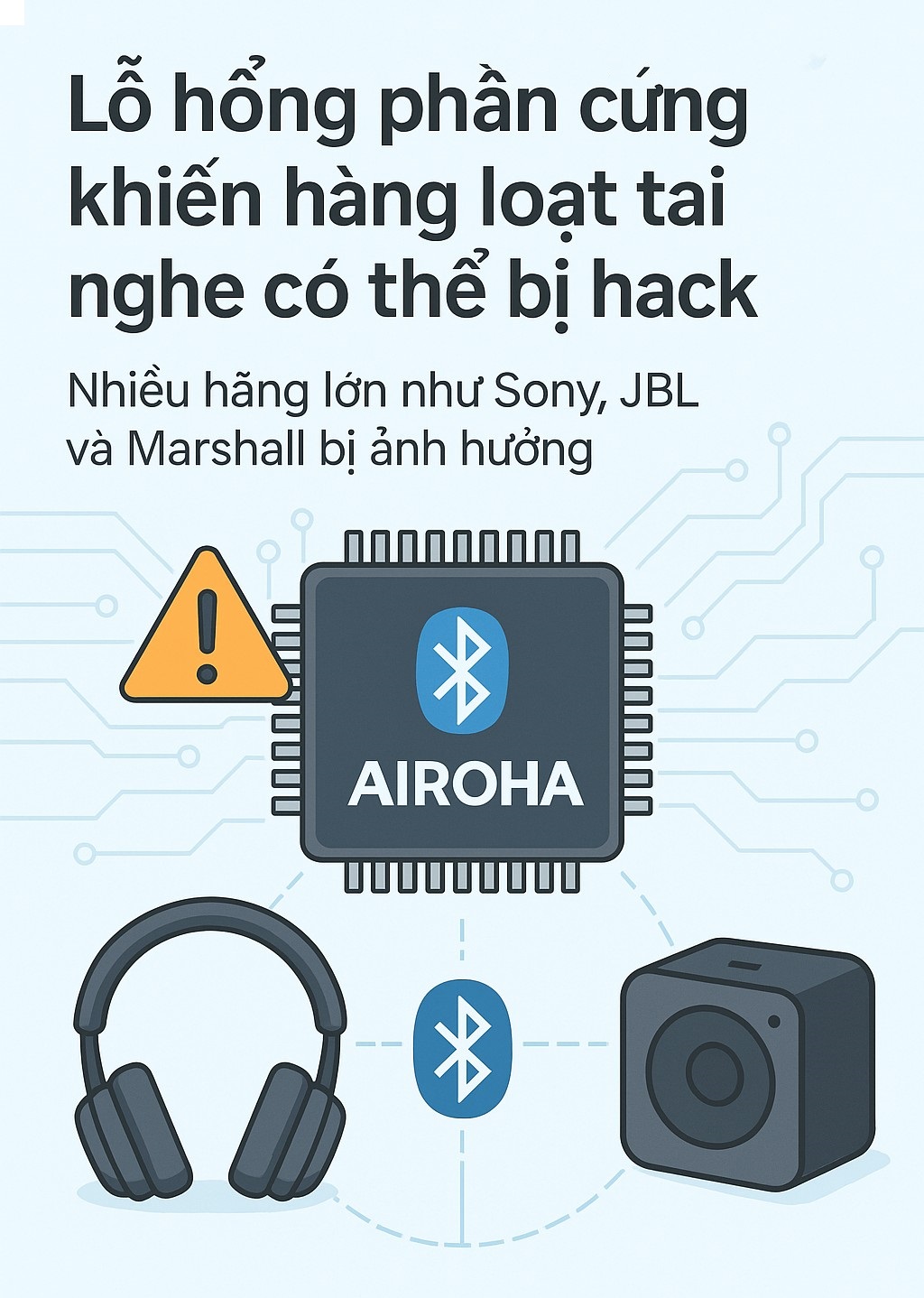 Lỗ hổng bảo mật trong chip Bluetooth đe dọa nhiều thiết bị âm thanh - Ảnh 1.