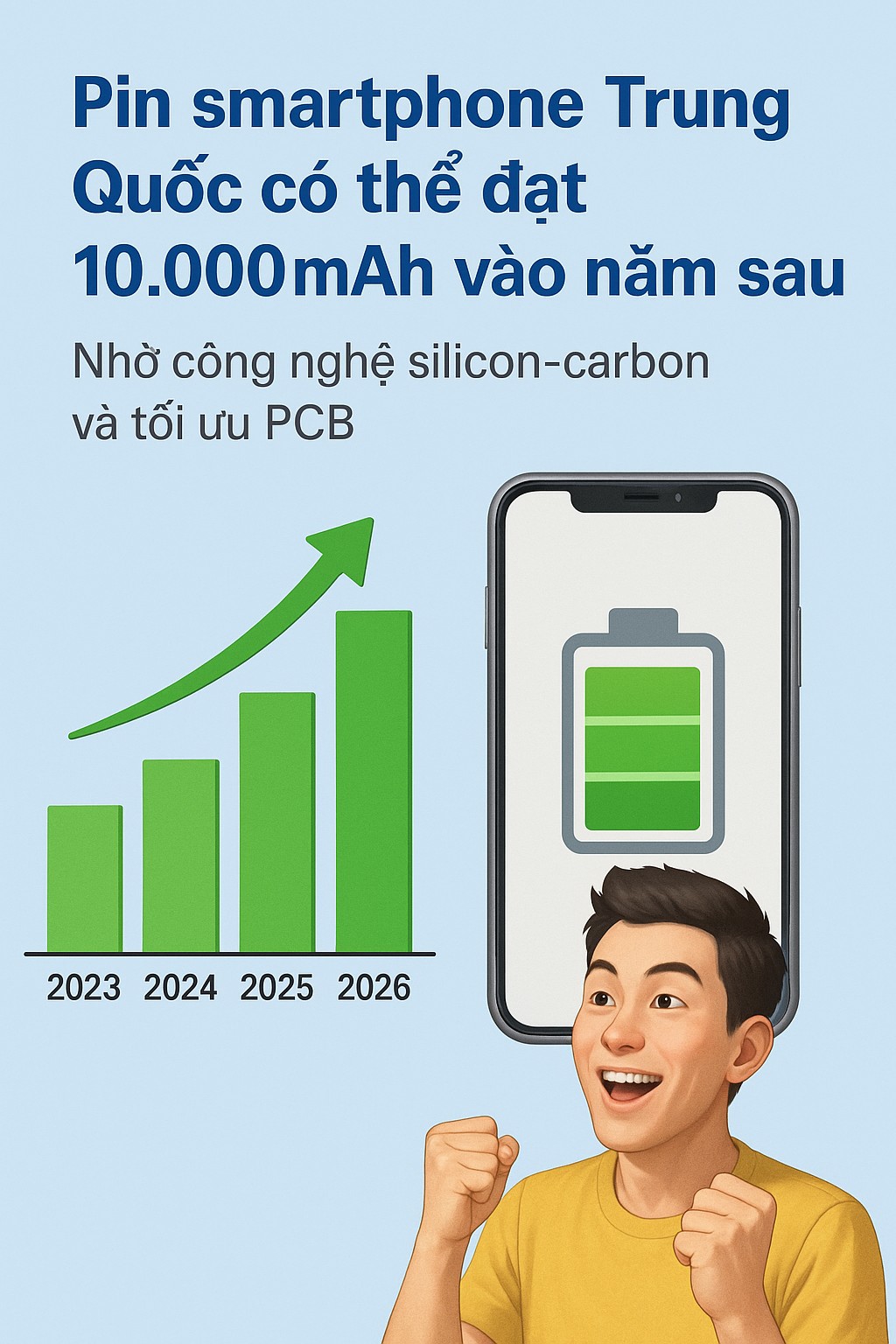 Điện thoại thông minh Trung Quốc sẽ trang bị pin lên tới 10.000mAh vào năm tới - Ảnh 1.