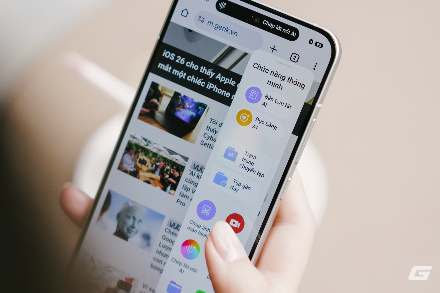 Cuộc sống trở nên dễ dàng hơn với chiếc smartphone trang bị AI